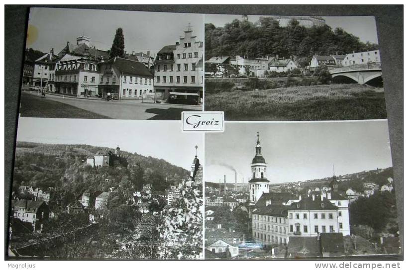 Germany,DDR,Greiz,Multipicture,postcard - Greiz