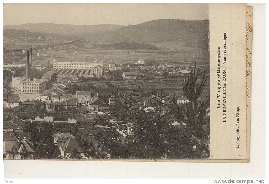 La NEUVEVILLE-les-RAON. - Carte Panoramique Pliée En Deux. - Raon L'Etape