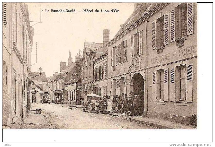 LA BAZOCHE -GOUET  HOTEL DU LION D´OR REF 1746 - Ristoranti