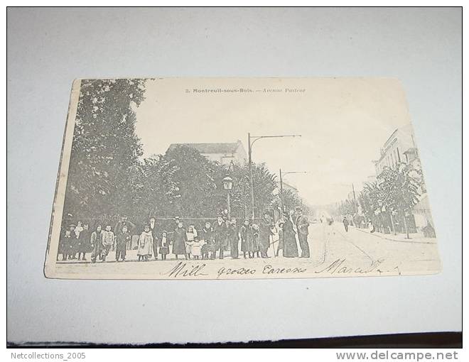 MONTREUIL-SOUS-BOIS - AVENUE PASTEUR - 93 SEINE SAINT DENIS - Carte Postale De France - Montreuil