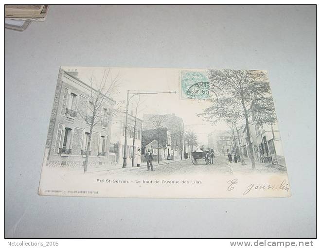 LE PRE St-GERVAIS - LE HAUT DE L'AVENUE DES LILAS - 93 SEINE SAINT DENIS - Carte Postale De France - Le Pre Saint Gervais