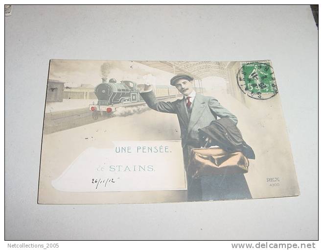 UNE PENSEE DE STAINS - 93 SEINE SAINT DENIS - Carte Postale De France - Stains