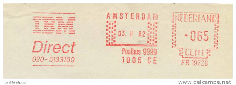 Nice Meter Slogan IBM Direct, Amsterdam 3-2-1982 - Informatica