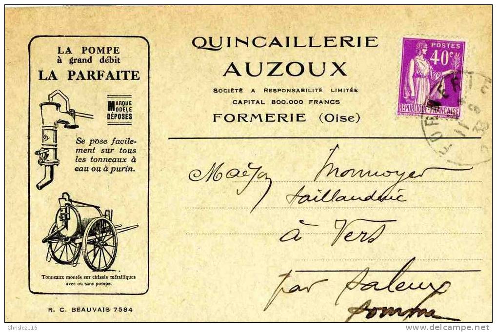 60 FORMERIE Quincaillerie Auzoux - Formerie