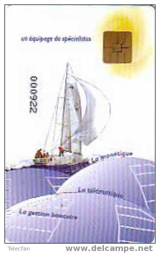 FRANCE CARTE A PUCE VOILIER AGI CAISSE EPARGNE  ANCIENNE RARE - Exhibition Cards