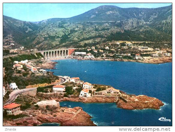 CARTE POSTALE D ANTHEOR - VUE PANORAMIQUE AERIENNE - LE VIADUC - Antheor