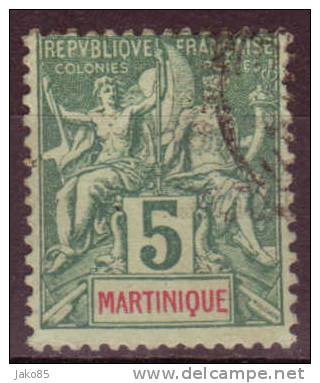 MARTINIQUE - 1892 - YT N° 34  Oblitéré   TB - Oblitérés