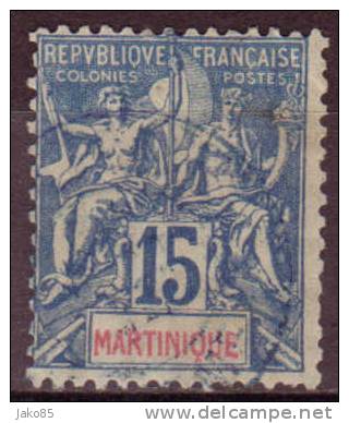 MARTINIQUE - 1892 - YT N° 36  Oblitéré   TB - Gebraucht