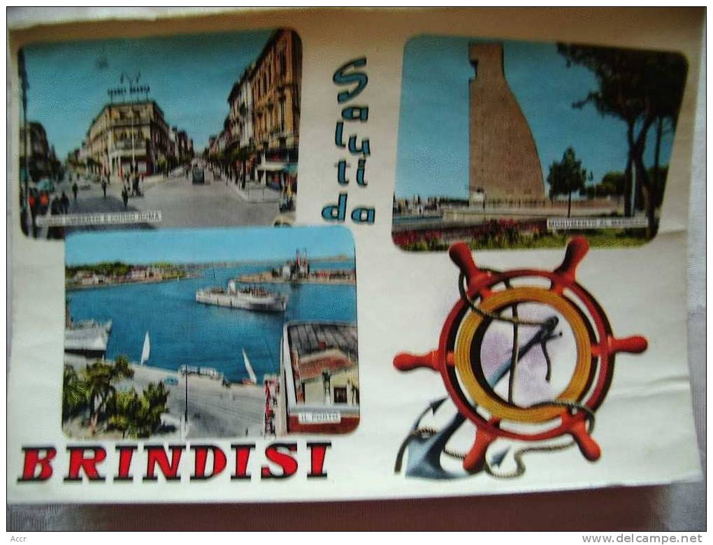 Italie SALUTI DA BRINDISI - Ancre - Barre - Brindisi