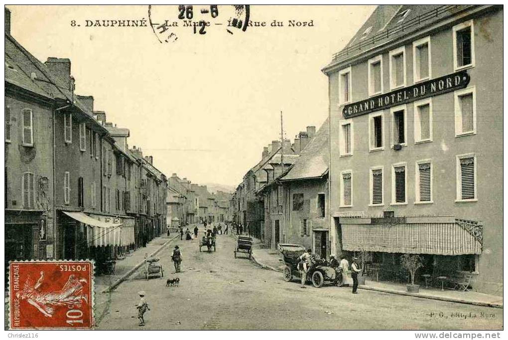 38 LA MURE Rue Du Nord Grand Hôtel Du Nord  TOP  1912 - La Mure