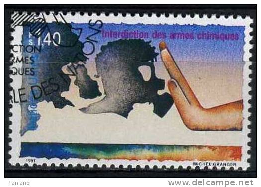 PIA - ONG - 1991 - Interdizione Delle Armi Chimiche - (Yv 213) - Usati