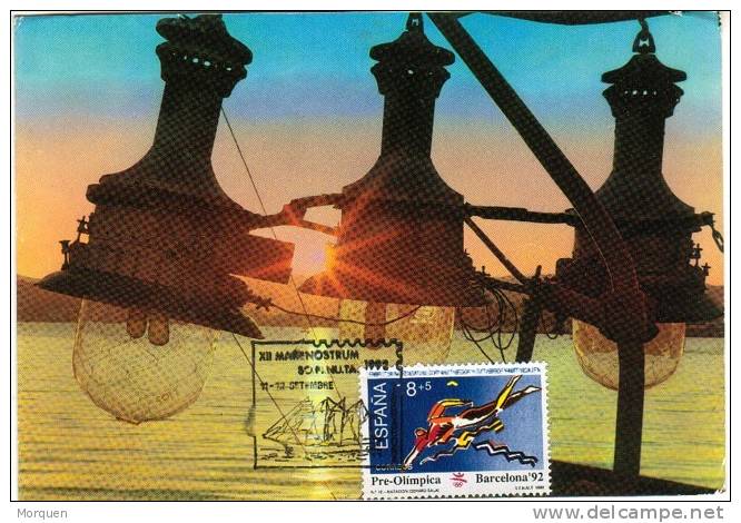 Tarjeta Exposicion Marenostrum  TARRAGONA 1992 - Maximumkarten