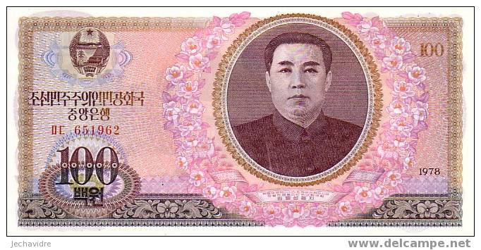 COREE Du NORD   100 Won  Emission De 1978   Pick 22a     ***** BILLET  NEUF ***** - Corée Du Nord