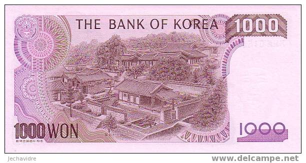 COREE DU SUD   1 000 Won  NON Daté (1983)   Pick 47     ***** BILLET  NEUF ***** - Korea (Süd-)