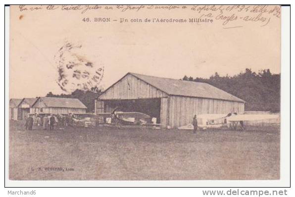 BRON . Un Coin De L'aérodrome Militaire - Bron