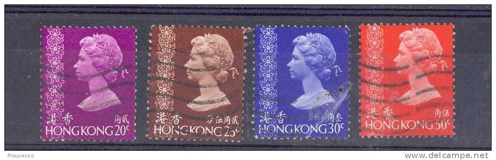 HONG KONG 1973 YT 305 A 307 ET 309 ELISABETH II - Usados