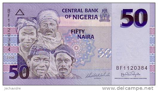 NIGERIA  50 Naira  Daté De 2006  NOUVEAU    ***** BILLET  NEUF ***** - Nigeria