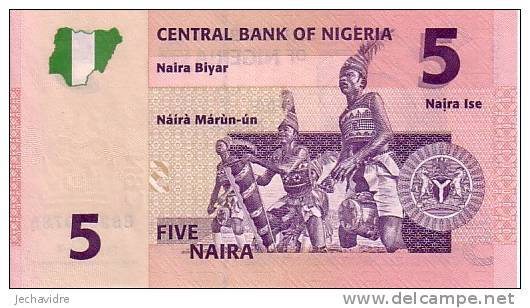 NIGERIA  5 Naira   Daté De 2006   NOUVEAU    ***** BILLET  NEUF ***** - Nigeria