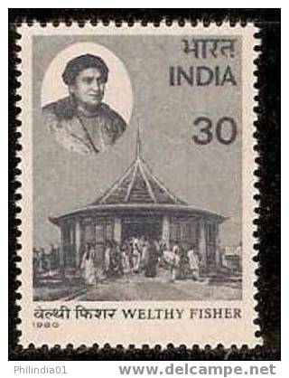 India 1980 Famous People Welthy Fisher Educationist Sc 860 MNH - Nuovi