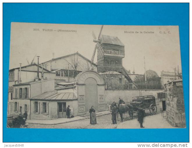 75) Paris - 2ém - Montmartre - N° 309 - Le Moulin De La Galette - Année 1904 - EDIT C.L.C - Distretto: 02