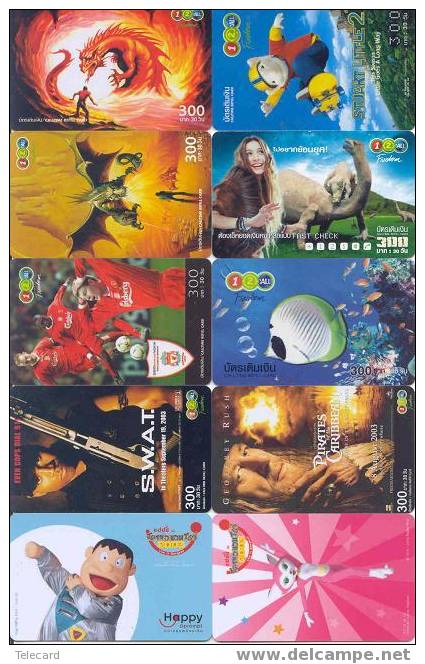 THAILAND Thailande 10 Telecartes Phonecards (24) - Thailand