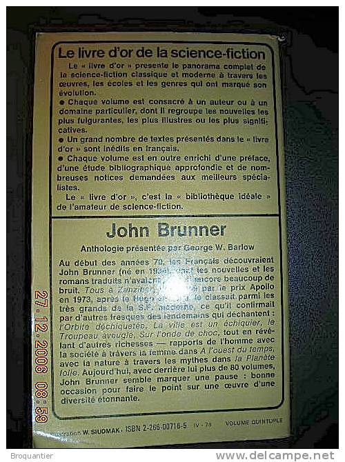 Le Livre D'or De La Science-fiction De John Brunner Aux Presses Pocket N° 5049. - Presses Pocket