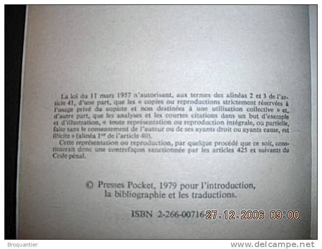 Le Livre D'or De La Science-fiction De John Brunner Aux Presses Pocket N° 5049. - Presses Pocket