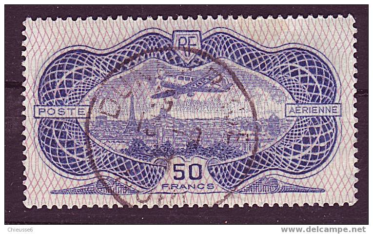 France Ob. Pa N° 15 (lot 5) . 50F Outremer  TB - 1927-1959 Used