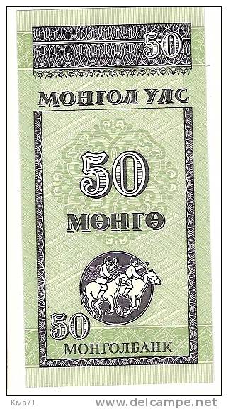 50 Mongo    "MONGOLIE"       UNC  Ro 31 - Mongolië