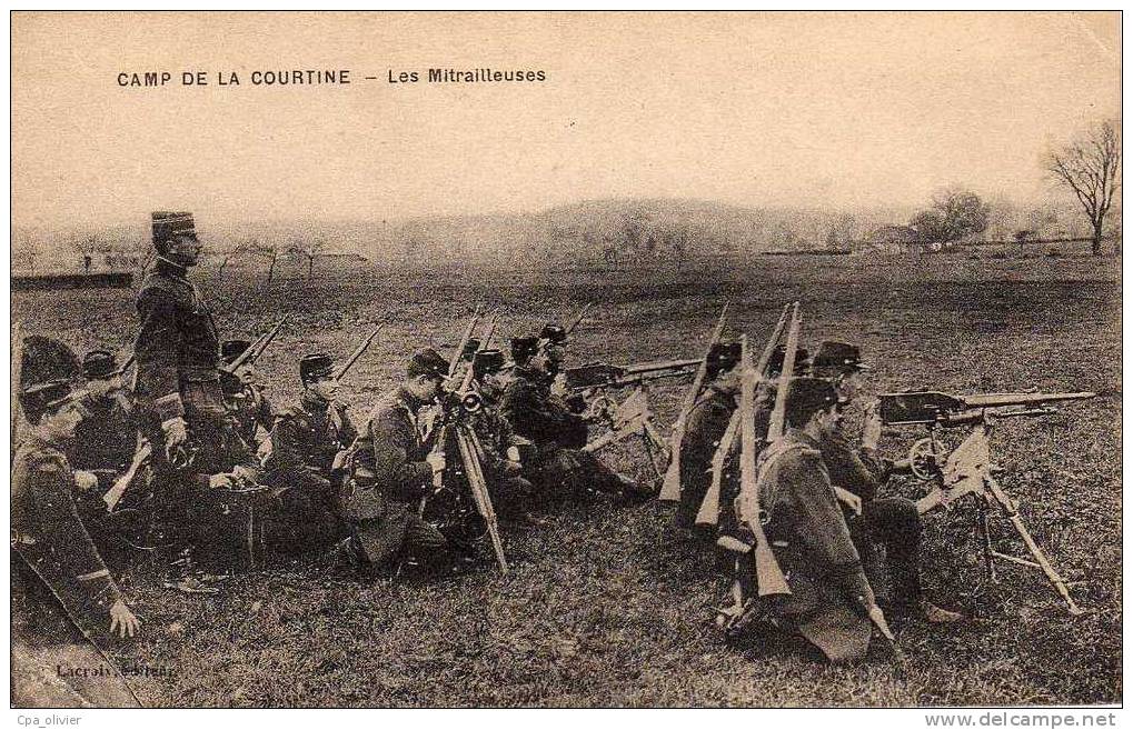 23 LA COURTINE Camp, Mitrailleuses, Beau Plan, Ed Lacroix, 191? - La Courtine