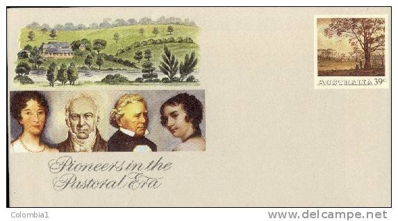 AUSTRALIE Entier Postal 39c " Pioneers In The Pastoral Era" - Entiers Postaux