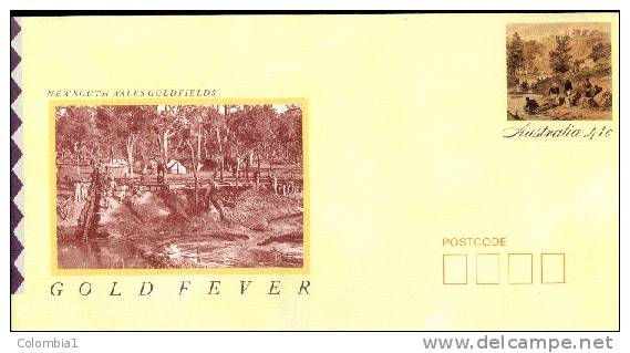 AUSTRALIE Entier Postal 41c Goldfever 4 - Interi Postali