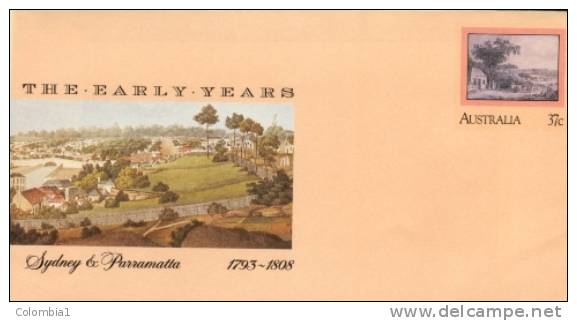 AUSTRALIE Entier Postal 37c Sydney Parramatta 1793-1808 - Interi Postali