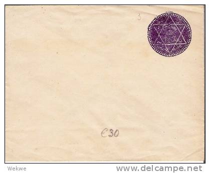 Ist003/  INDIEN - Cochin,  Brief Ganzsache  No. 3, 6-zackiger Stern M. Symbolen - Cochin