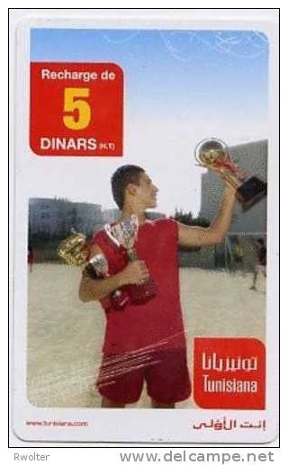 @+ Tunisie - Recharge GSM Tunisiana - 5 Din - Football - Tunesië