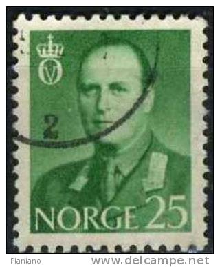 PIA - NOR - 1958-60 - Re Olav V° - (Yv 381) - Used Stamps