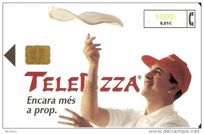 CP-155 TARJETA TELEPIZZA DEL 5/99 Y DE TIRADA 1000000 - Commemorative Advertisment