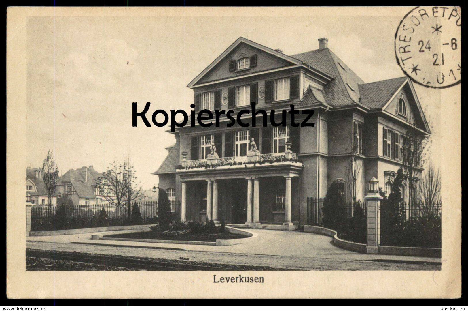 ALTE POSTKARTE LEVERKUSEN BEAMTENSIEDLUNG VILLA MANN CARL DUISBERG STRASSE Haus Ansichtskarte Architecture Postcard Cpa - Leverkusen