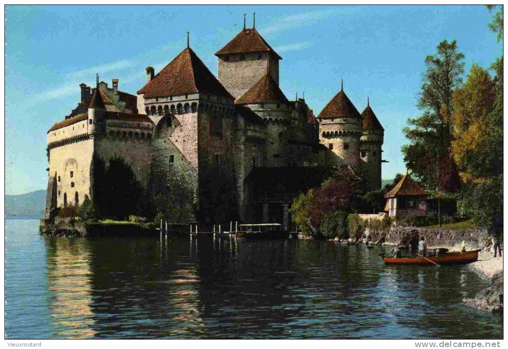 CPSM, VEYTAUX CHATEAU DE CHILLON, PETITE ANIMATION - Veytaux