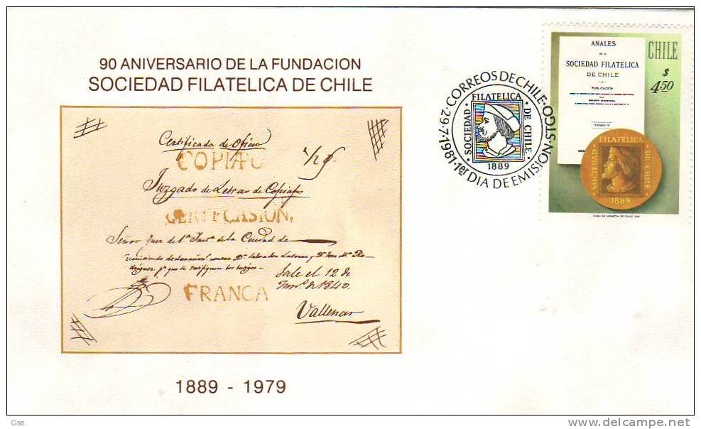 CILE 1981 - FDC - Yvert 568 - Annullo Speciale Illustrato - Colombo - Cristóbal Colón