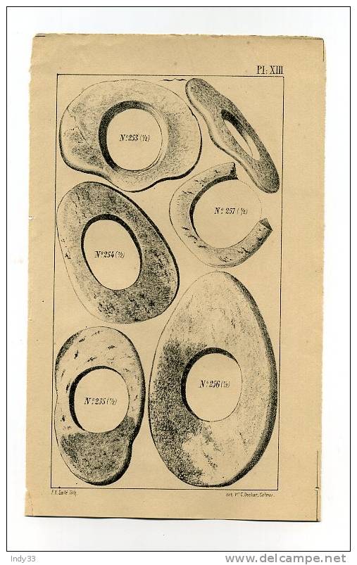 - ARCHEOLOGIE DU HAUT-RHIN . LITHO DU XIXe S. PL. XIII - Otros & Sin Clasificación