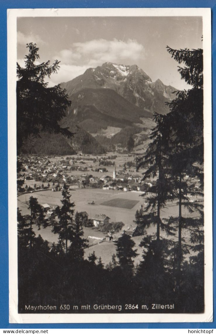 Österreich; Mayrhofen Im Zillertal Mit Grünberg; 1941 - Zillertal