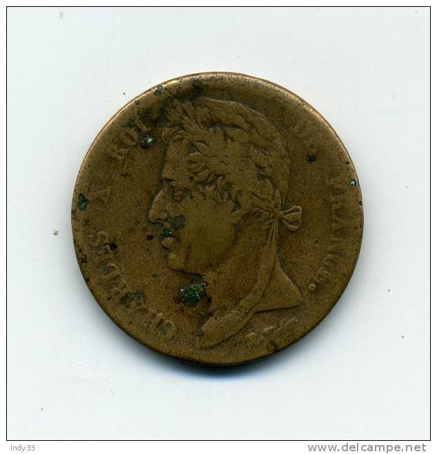 - 5 CENTIMES CHARLES X 1829 - Andere & Zonder Classificatie