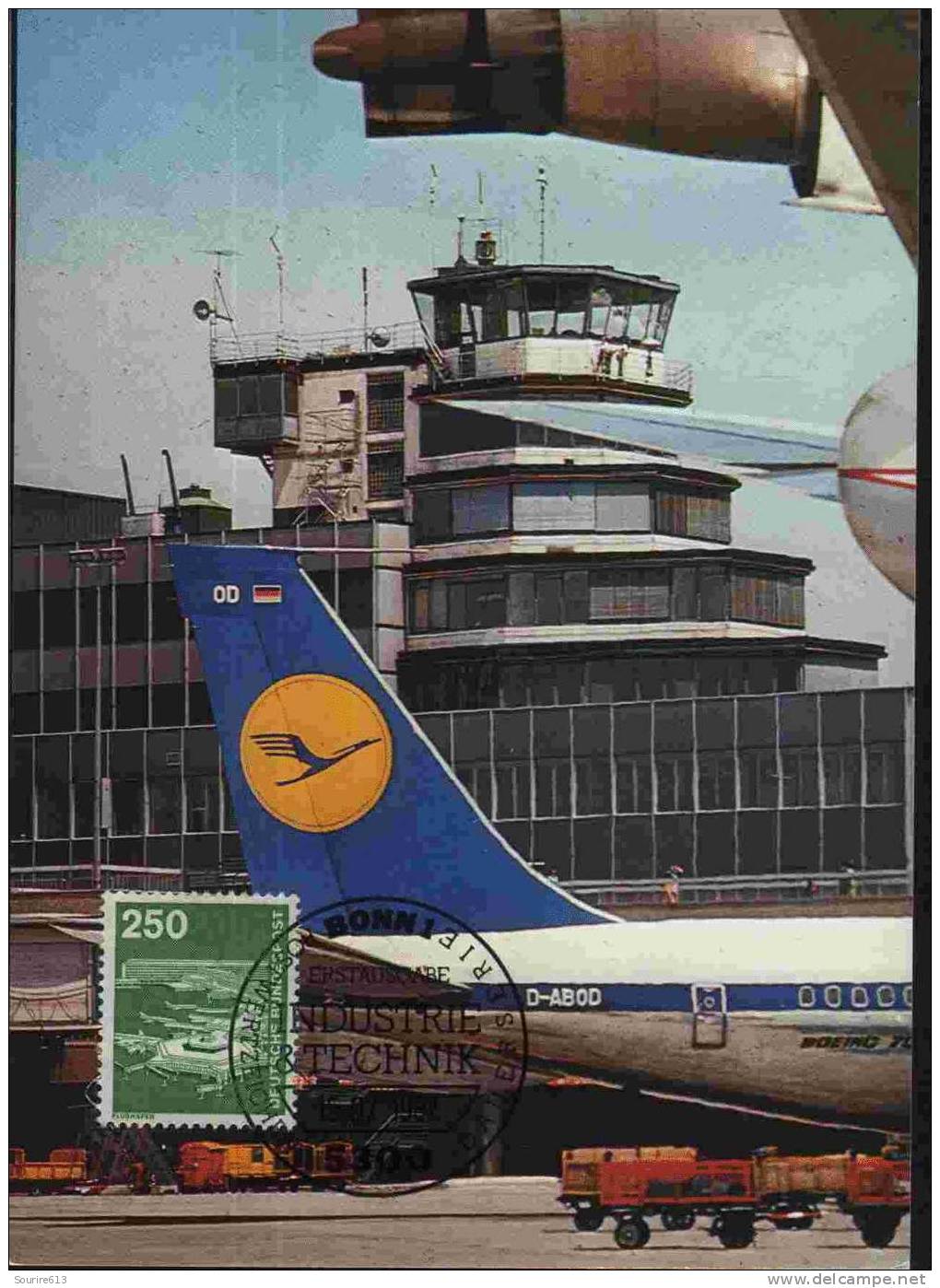 CPJ Allemagne 1982 Transports Air Aéroport De Frankfort Zone Frêt - Autres (Air)
