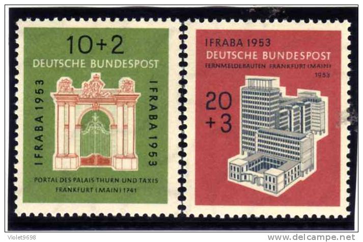 Allemagne FEDERALE: TP N° 57/58 ** - Neufs