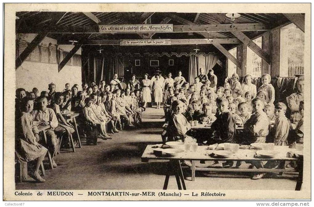 50 - MANCHE - MONTMARTIN Sur MER - COLONIE De MEUDON La FORET - 92 HAUT De SEINE - LE REFECTOIRE - Montmartin Sur Mer
