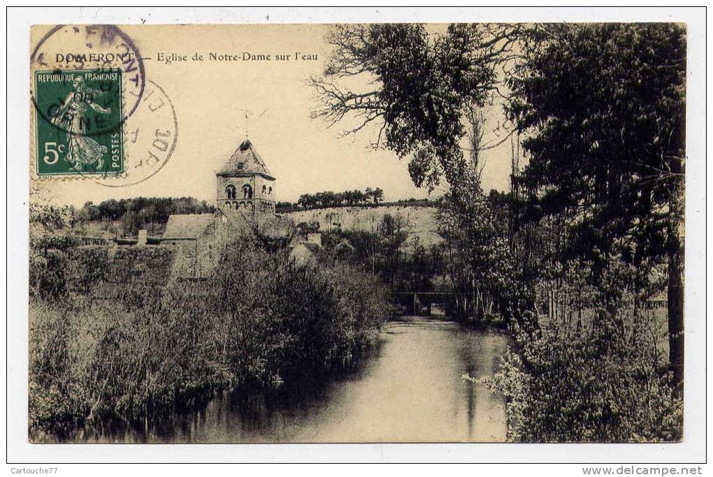 K7 - DOMFRONT - église Notre-Dame Sur L'eau (1908 - Jolie Carte) - Domfront