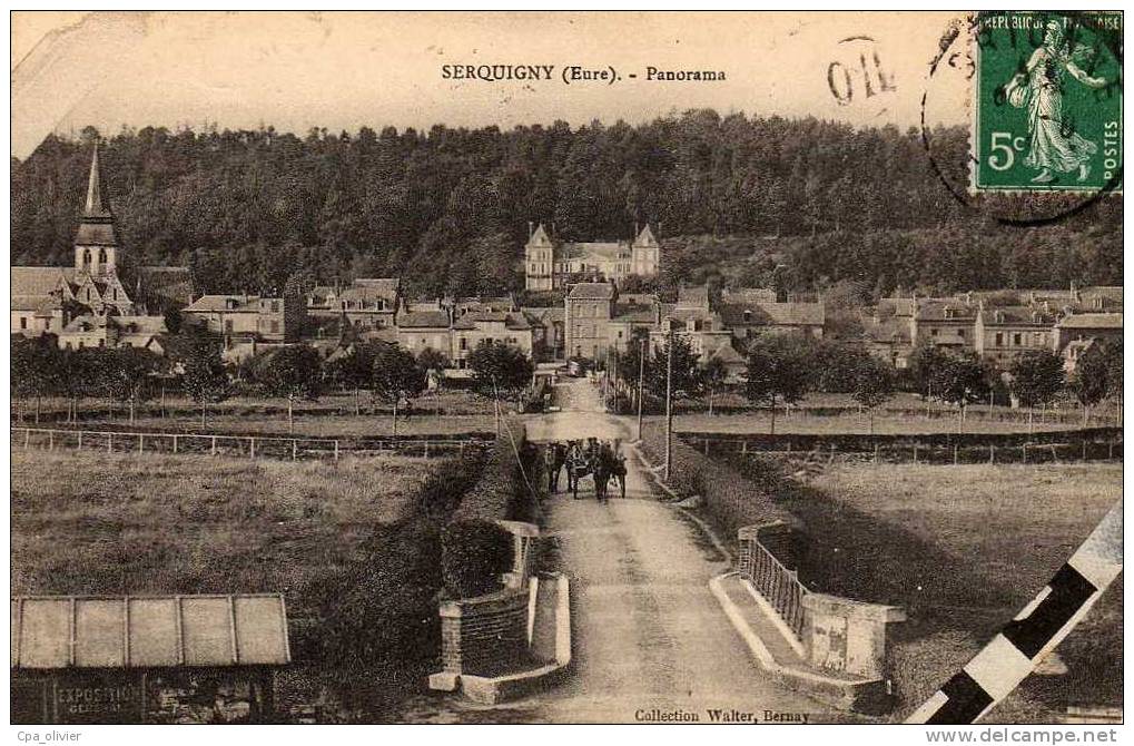 27 SERQUIGNY (envs Bernay) Vue Générale, Panorama, Ed Walter, 191? - Serquigny