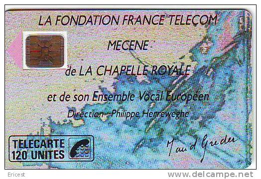 MECENE DE LA CHAPELLE ROYALE 120U SC4 06.89 3EMETIRAGE BON ETAT - 1989