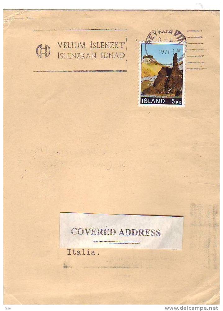 ISLANDA 1971 - Annullo Meccanico Illustrato - Pubblicità Industria - Covers & Documents